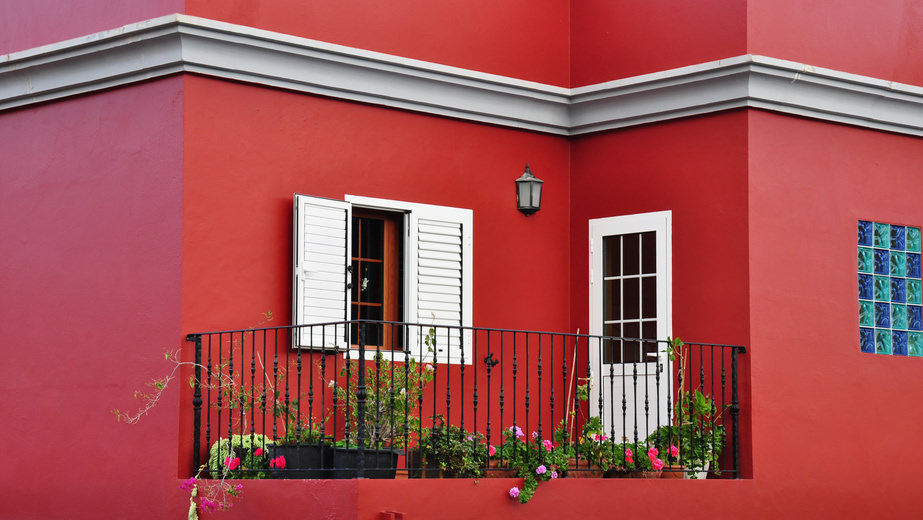 Mediterranean house exterior, traditional architecture